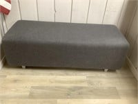 Rectangular upholstered bench.  18 x 50 x 20