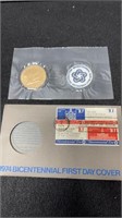 1974 Bicentennial First Day Cover Thomas Jefferson