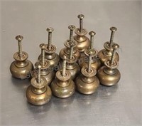 Brass cabinet knobs.  12 total.
