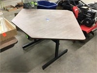 55in wide trapezoidal table