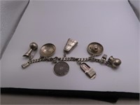 Fantastic STERLING LgCharm SouthWest Bracelet 67g
