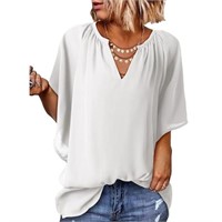 SHEWIN Womens Casual Spring Summer V Neck 3/4