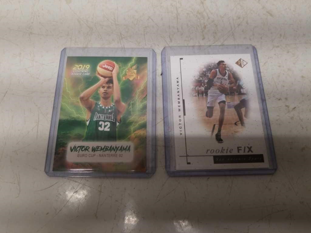 2 Victor Wembanyama Custom Basketball Cards