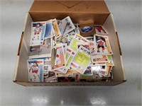 Box of Sports Stickers, Mini Cards etc