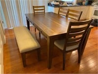 Dining Room Table - 4 Chairs - Bench