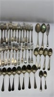 27 silver forks, 18 spoons, 1 Butter Spreader