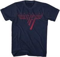 Men's Van Halen Classic Red Logo T-Shirt Navy