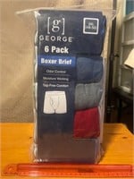 New George men’s 6 pack boxer briefs size 3XL