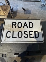 Big road close sign