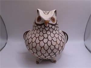 ACOMA Pottery OWL SouthWest 4.5" handpainted