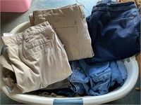 a lot of men’s pants various sizes Mostly 38 x 34.