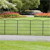 6-Panel Garden Fence 11.8ft(L)-30(H), No Gate