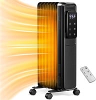 Kismile Heater, 1500W, LCD, Remote, Black
