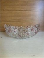 Mikasa Crystal Rose Embossed Frosted Bowl