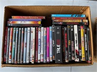 Box of DVDs.