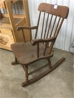 Children’s wooden rocking chair
