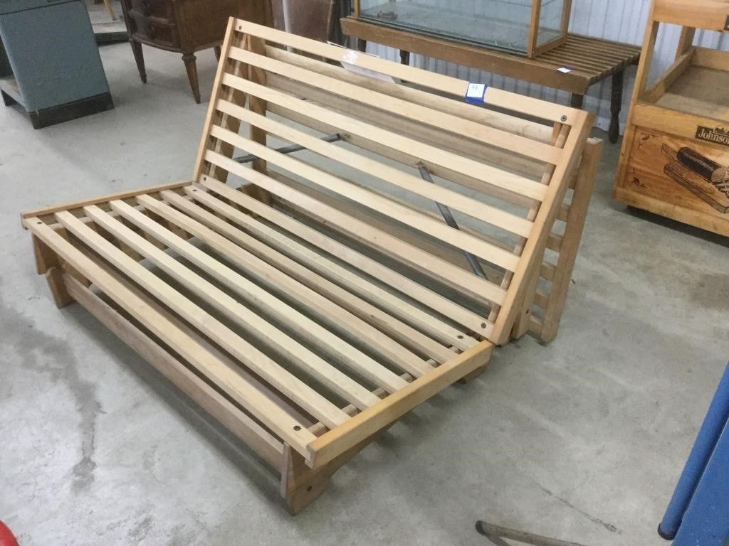Wooden futon frame