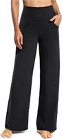 Promover Wide Leg Yoga Pants with Pockets Size