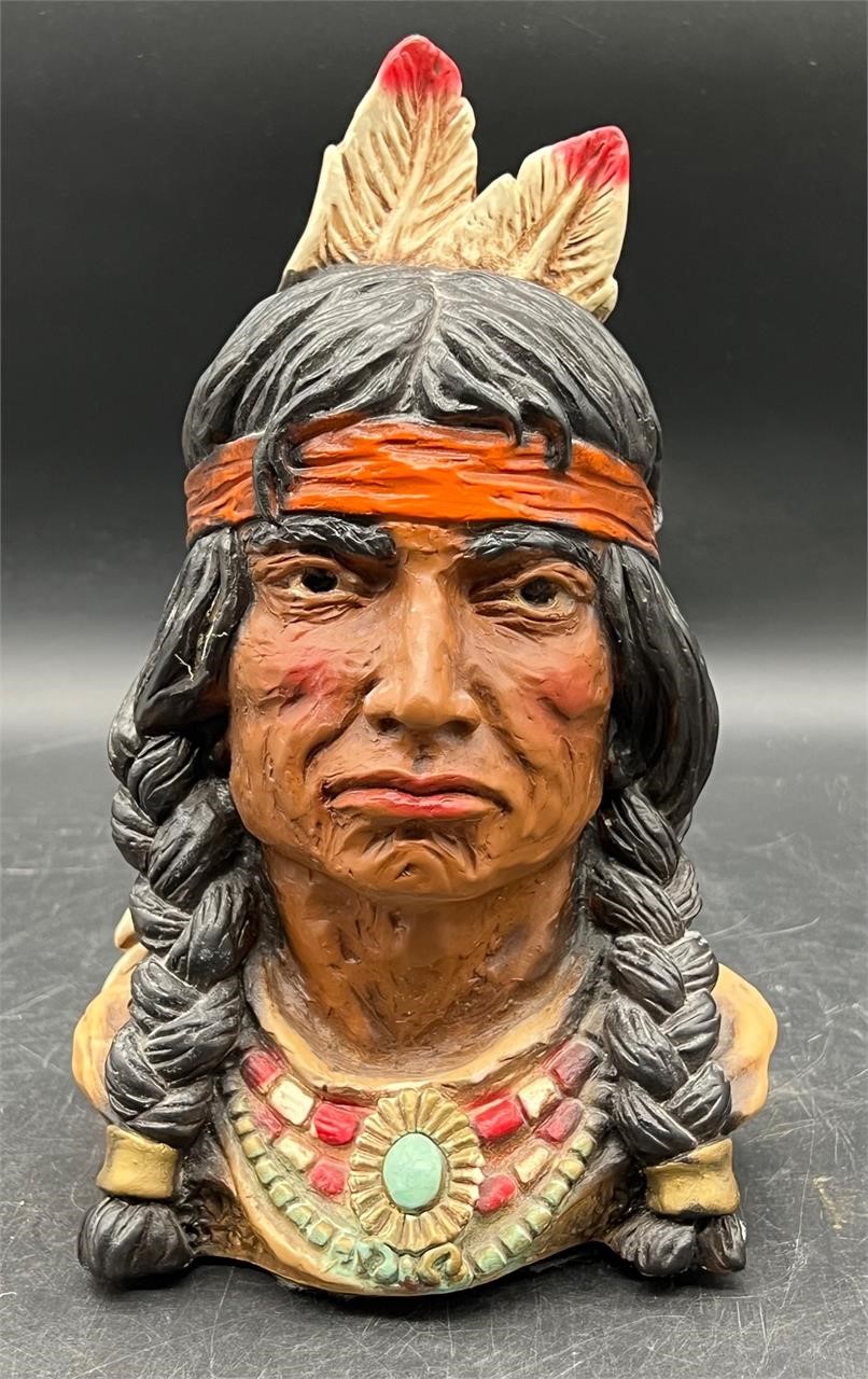 1966 UNIVERSAL STAUTARY #320 NATIVE AMERICAN BUST