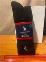 New US Polo Assn. men’s 4 pack crew socks 6-12.5