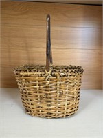 Vintage Wicker Utensil Basket