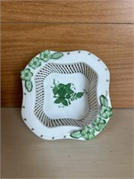Vintage Herend Porcelain Reticulated Ring Dish
