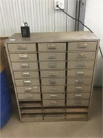 36 x 30 x 12 shop organizer with old tools and
