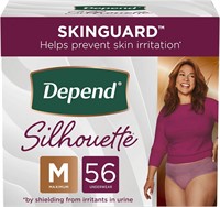 Depend Silhouette for Women, Medium, 56 Count