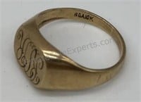 Engraved 10kt Gold Ring