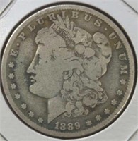 Silver 1889 O Morgan dollar