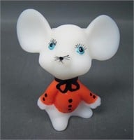 Fenton / Piper FACGA Decorated Mouse Figurine