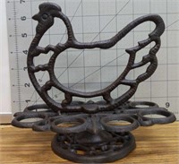 Cast iron egg stand