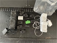 Xbox batteries, chargers, and miscellaneous backs