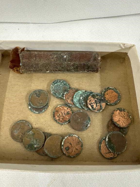 Box of some older copper Penney’s