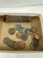 Box of some older copper Penney’s