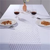 Vagasi Silver Table Runners 11 Inch x 33 Feet