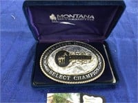Montana silversmiths belt buckle
