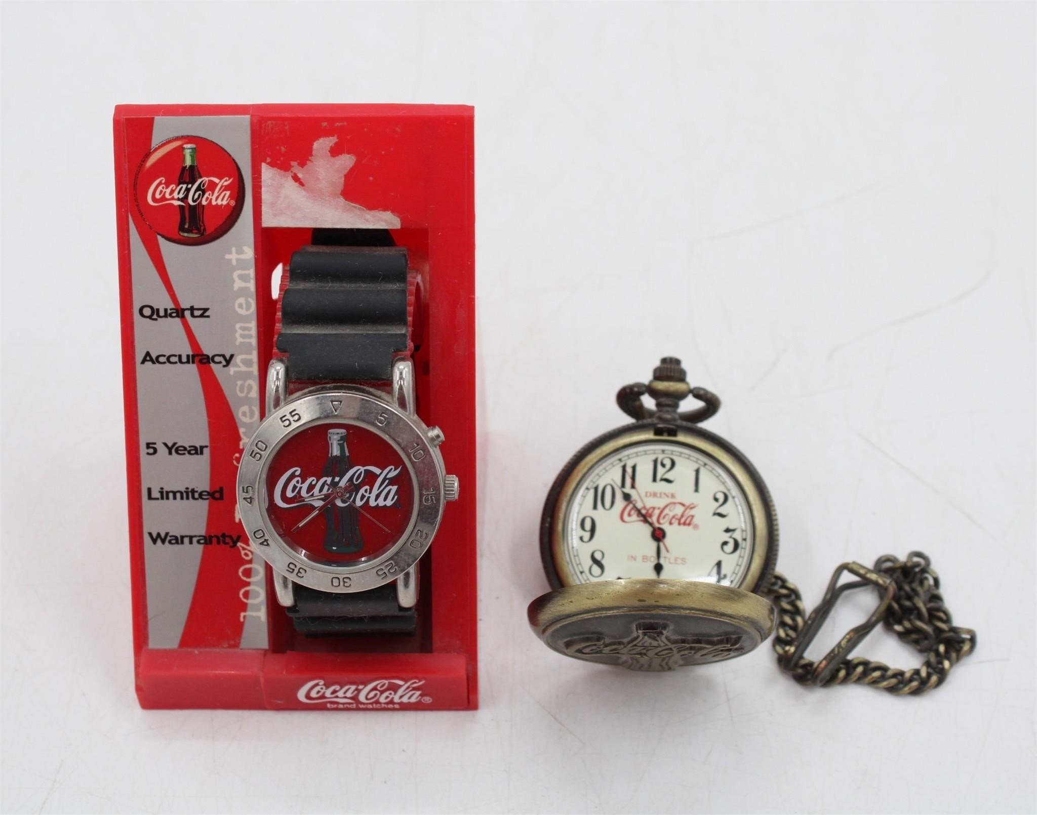 Coca-Cola Wrist Watch & Pocket Watch