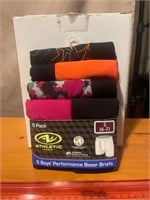 New Athletic Works boys 5 pack boxer briefs 6/7