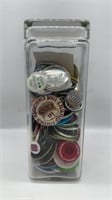 Lot of 80+ Vintage Collectible Pin Buttons of