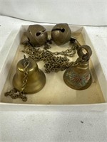 4 brass bells