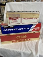 Commercial sized food, saver, film, and aluminum