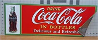 Metal Coca-Cola sign (damaged)