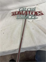 Grow, tomatoes and enjoy garden stakes