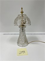 Vintage Crystal Brass Boudoir Zajecar Star Lamp
