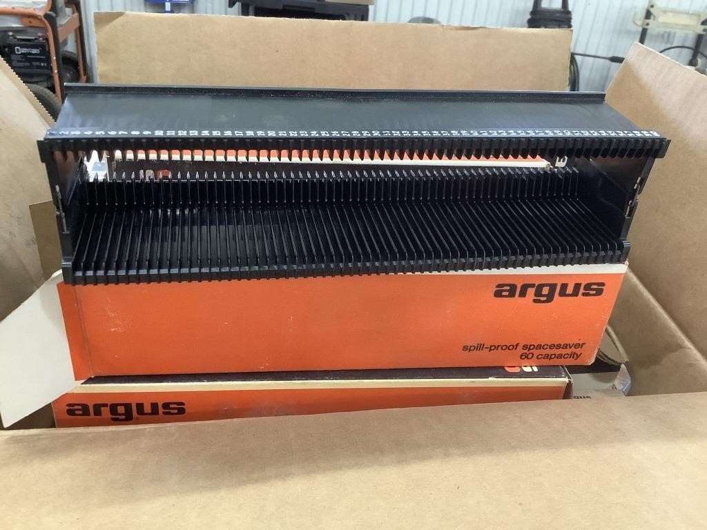 Large lot of Argus projector slide cases