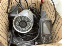 CCTV items and lots of cords