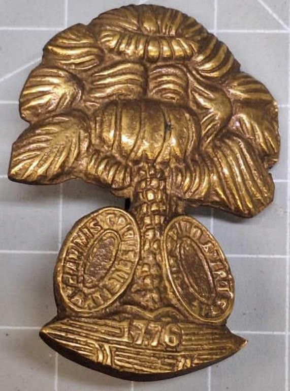 1776 brass pin