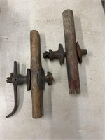 Antique cross cut saw handles
