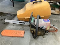 Stihl MS210 chainsaw with case